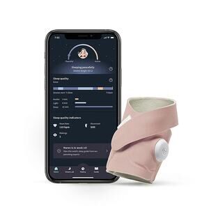 NWT Owlet Dream Sock FDA-Cleared Smart Baby Monitor in Bedtime Dusty Rose